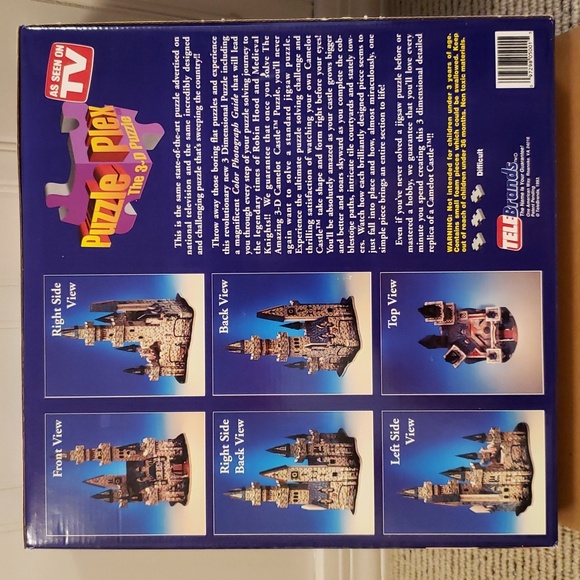 3-D Castle Puzzle (Like new, unused) - Picture 2 of 8